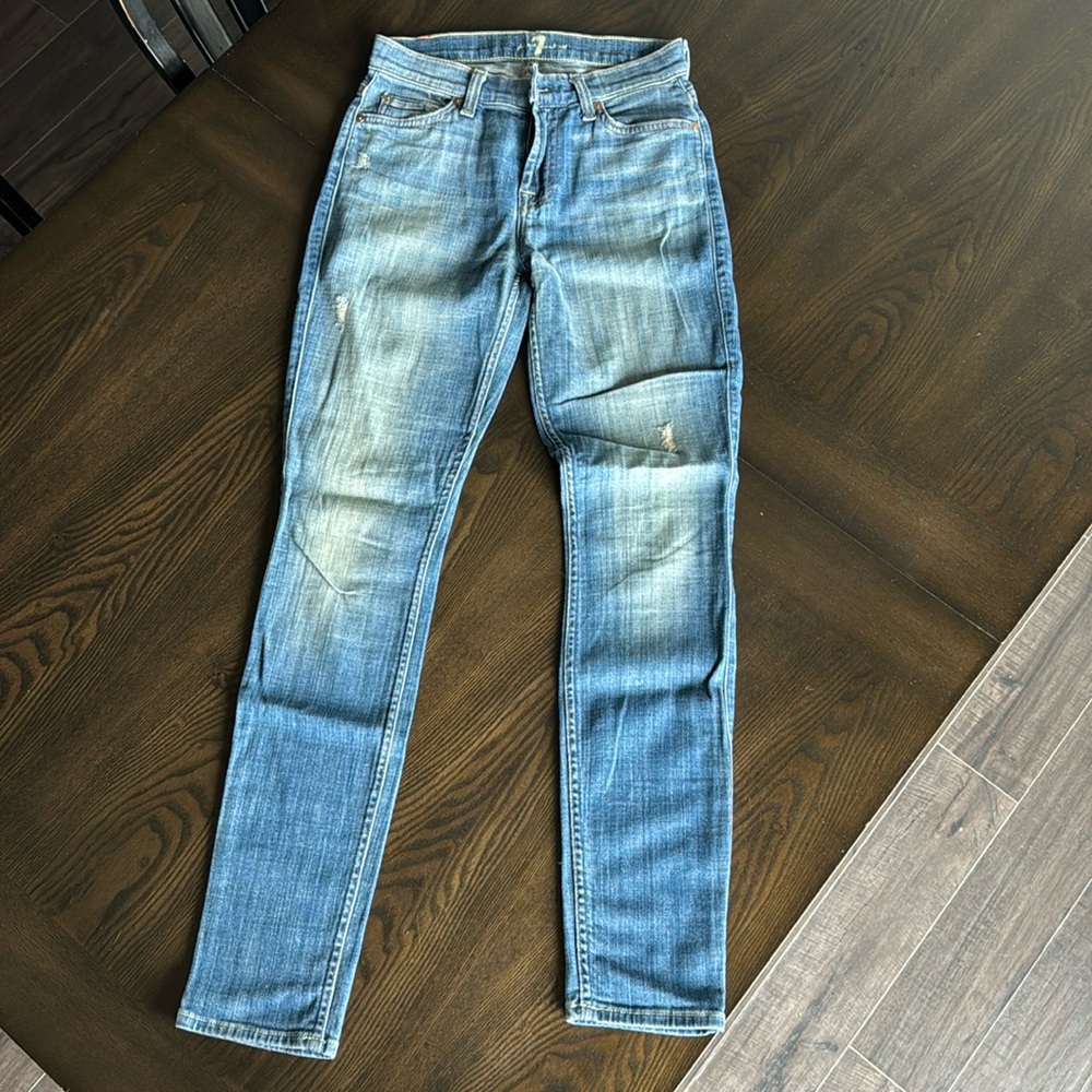 7 for all man kind jeans -the skinny size 25